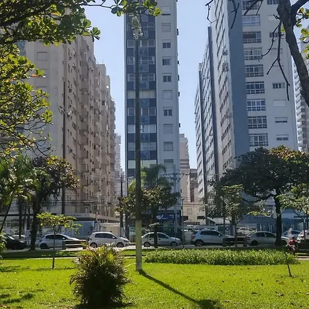 Studio Completo Frente A Praia Do Gonzaga Santos  Exterior photo